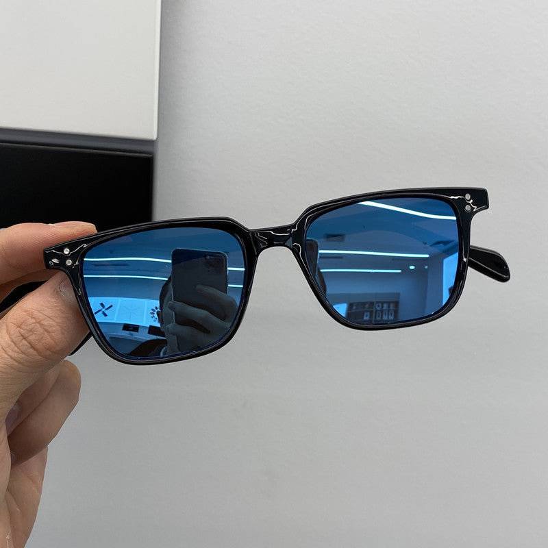 Wholesale Small Square Frame Personalized Retro PC Sunglasses